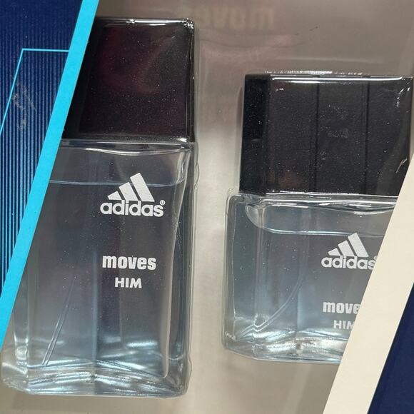 Adidas Gift Set Eau de Toilette Natural Spray 1.0 fl oz and .5 fl oz Moves Him - Picture 3 of 3